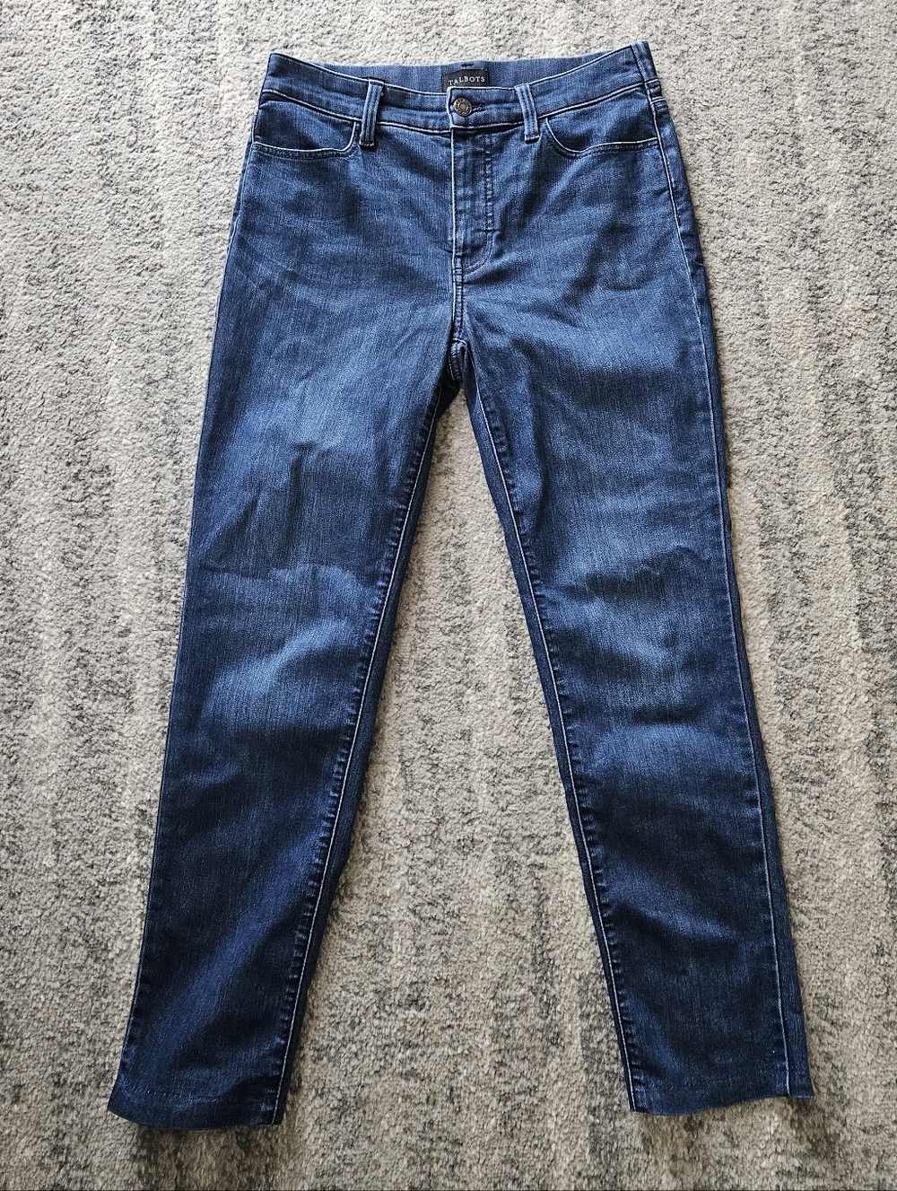 Talbots Sculpt Straight Leg Jeans, Medium Wash, Size 2P